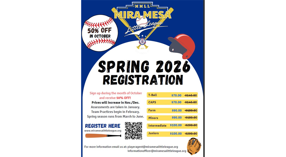 Spring Registration OPEN! 50% during the month of October