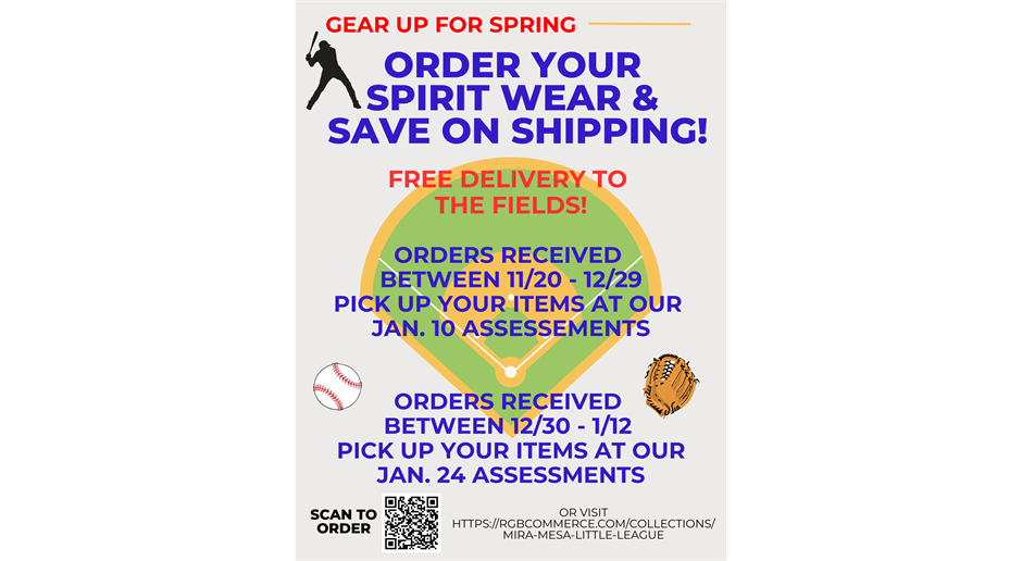 Show your league spirit! Order yours today