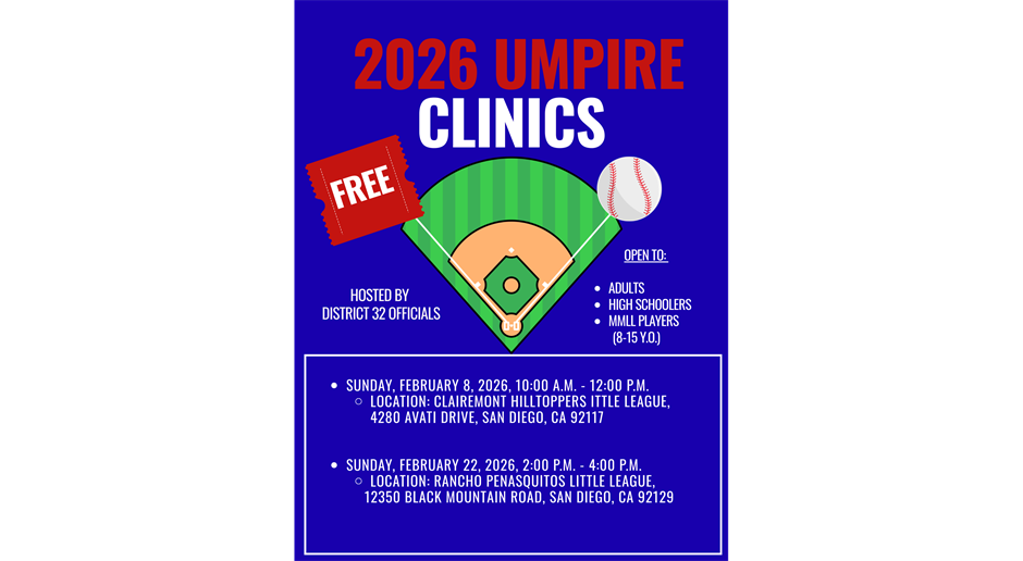 FREE Umpire Clinics