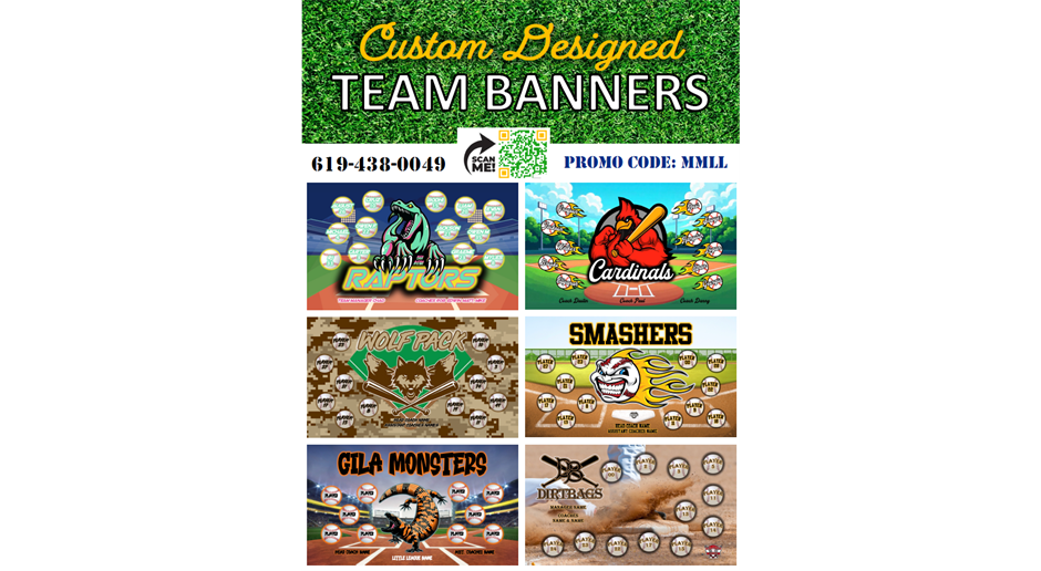 Order your team banner here! 